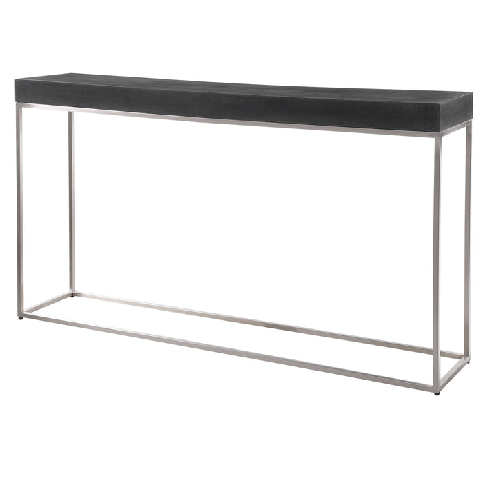 Jase - Concrete Console Table - Black