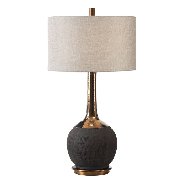 Arnav - Textured Lamp - Black