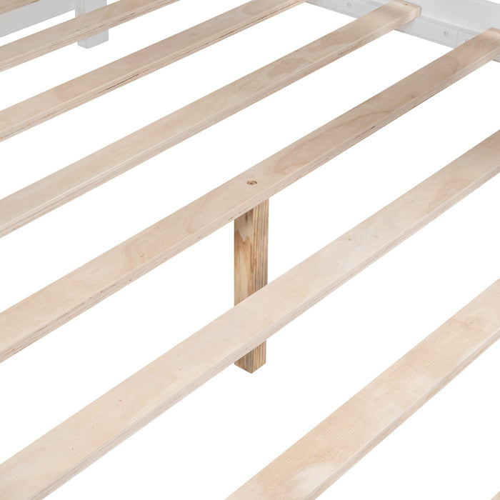 Modern Design House Bed With Storage Shelf