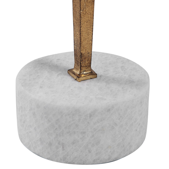 Miriam - Round Accent Table - Gold