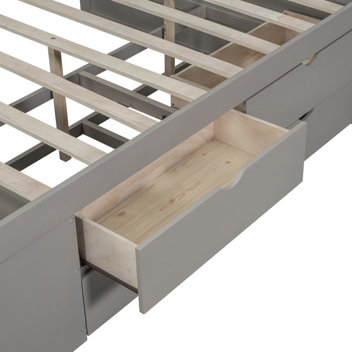 Daybed With Drawers And Shelves