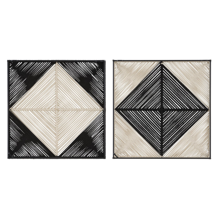 Looking Glass - Mirrored Wall Decor (Set of 4) - Black