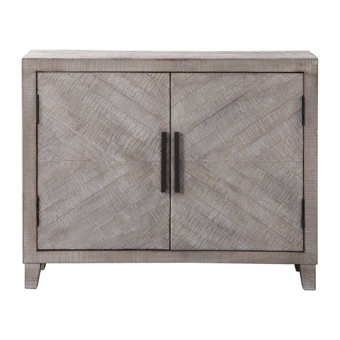 Adalind - Washed Accent Cabinet - White Washed