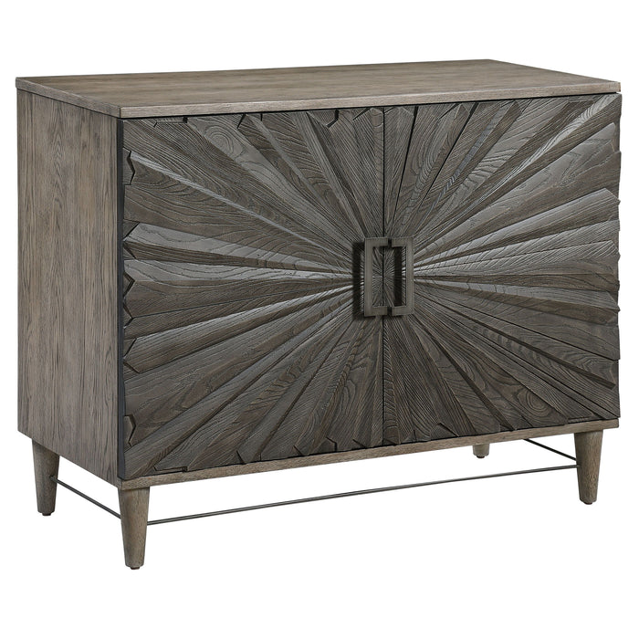 Shield - Oak 2 Door Cabinet - Gray