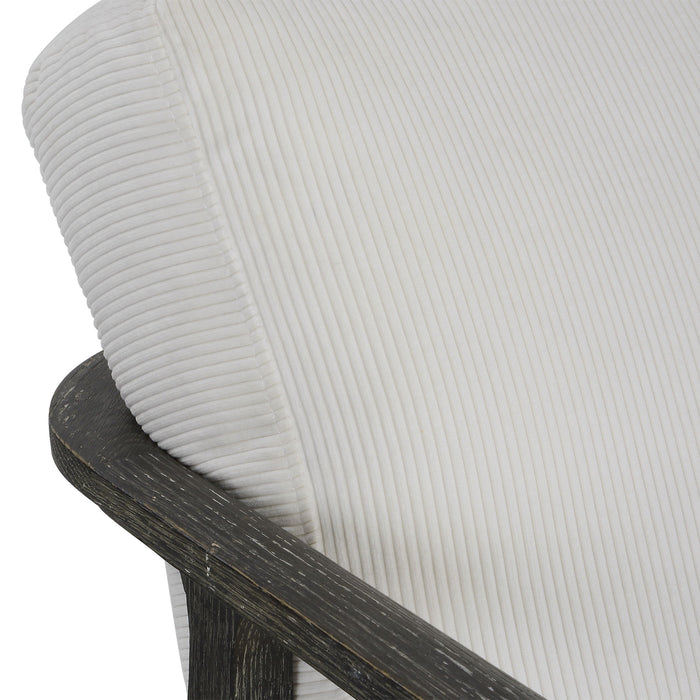 Infinity - Accent Stool - White & Gold