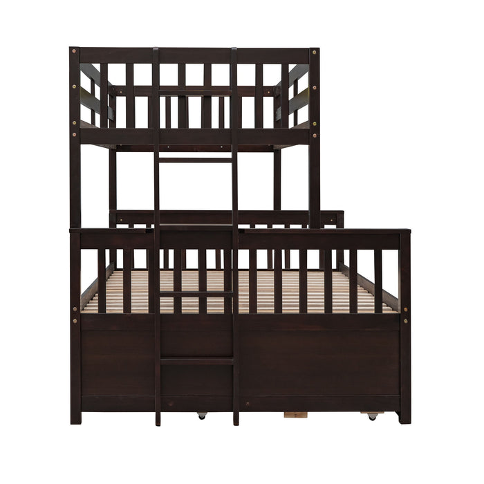 Bunk Bed With Twin Size Trundle And Drawers