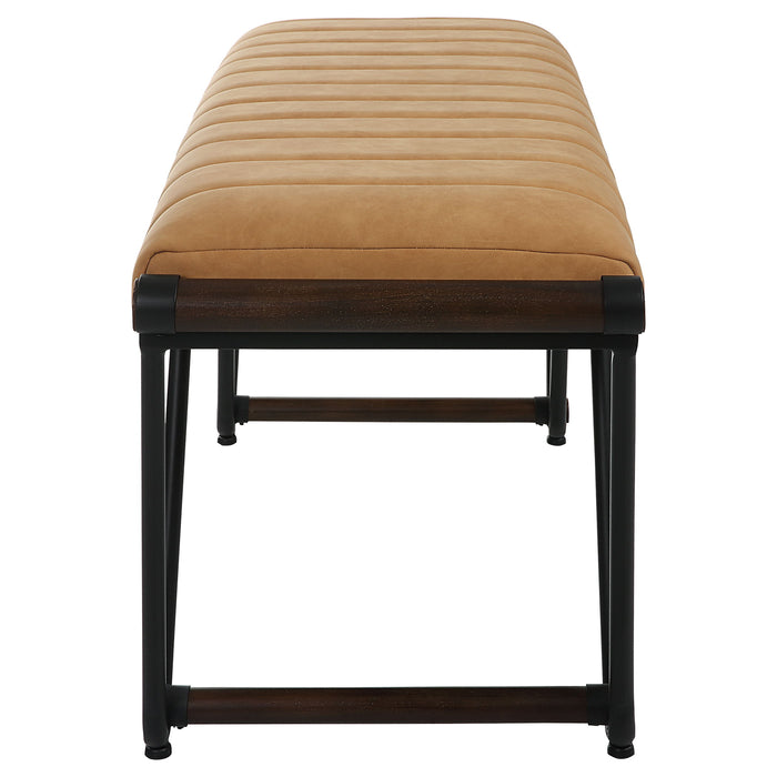 Woodstock - Mid-Century Bench - Light Brown