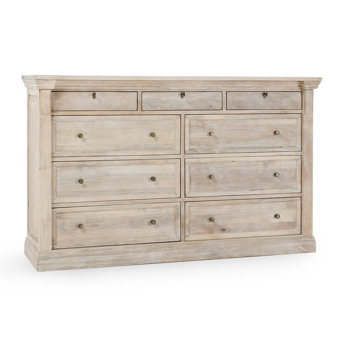 Adelaide - 9 Drawer Dresser - Natural White