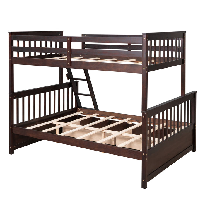 Bunk Bed With Ladders And 2 Storage Drawers