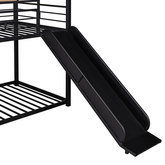 Metal Bunk Bed, Metal Housebed With Slide