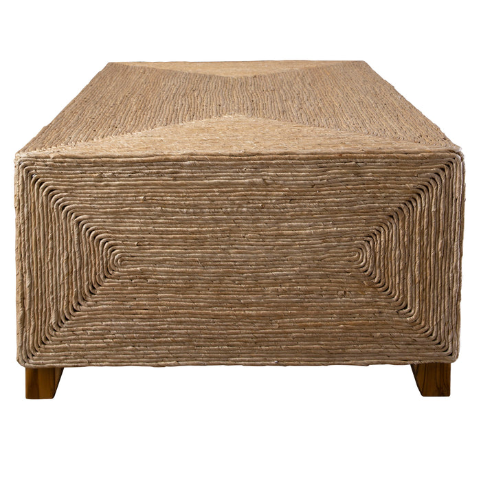 Rora - Woven Coffee Table - Light Brown