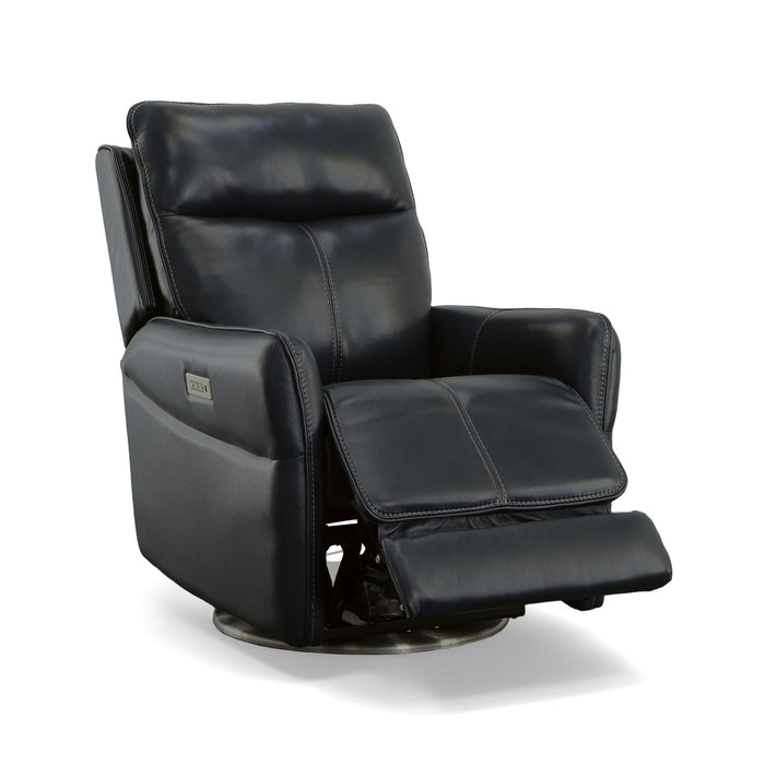 Spin - Swivel Power Recliner with Power Headrest & Lumbar