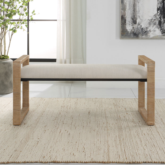 Areca - Coastal Rattan Bench