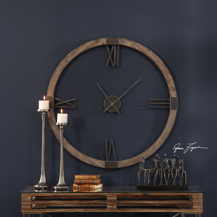 Marcelo - Modern Wall Clock - Light Brown