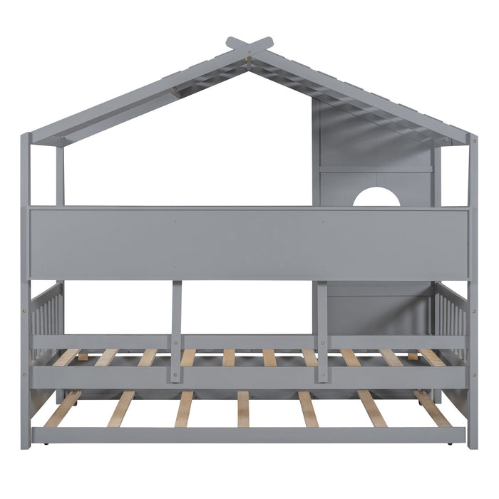 Modern Design House Bed With Storage Shelf