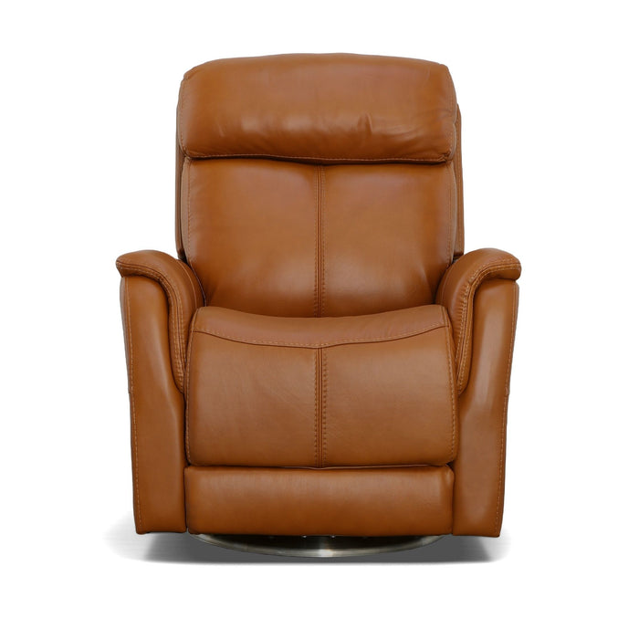 View - Swivel Power Recliner with Power Headrest & Lumbar