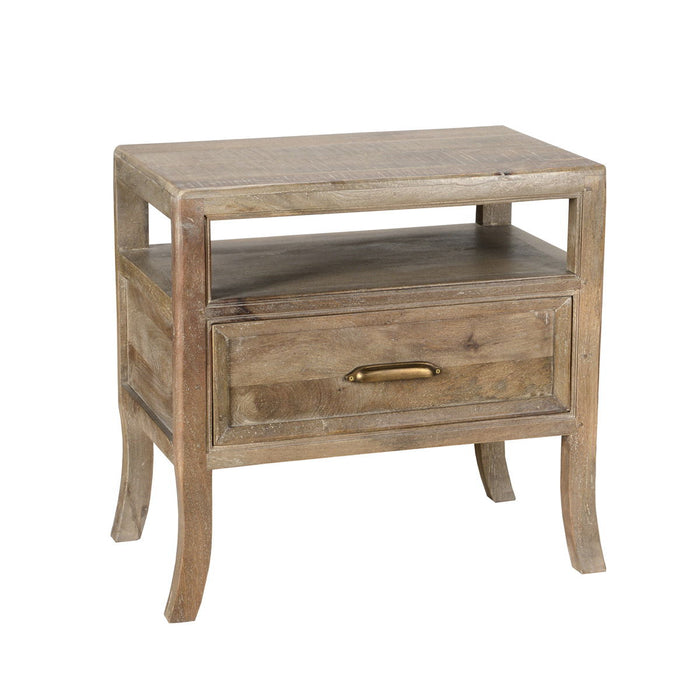 Francesca - 1 Drawer Nightstand - Vintage Taupe