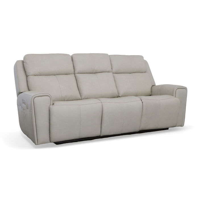 Barnett - Power Reclining Sofa with Power Headrests & Lumbar