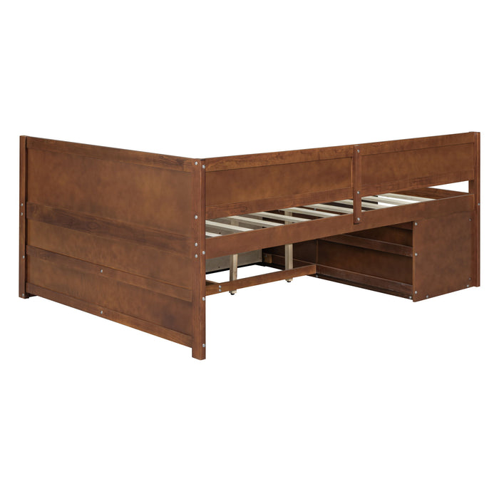 Daybed With Drawers And Shelves