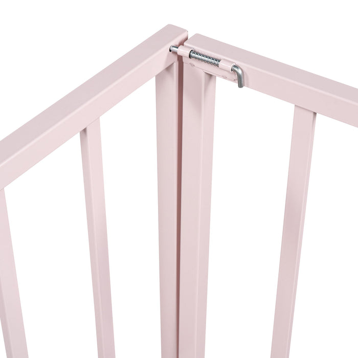 Metal Floor Bed Frame With Fence And Door
