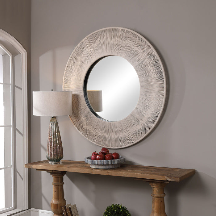 Sailor's Knot - Round Mirror - Beige