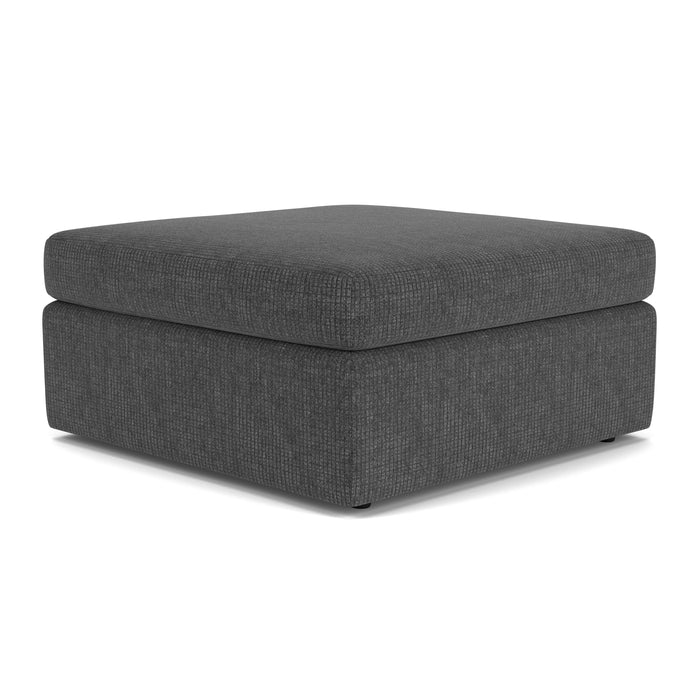 Sky - Stationary Square Cocktail Ottoman - Light Brown