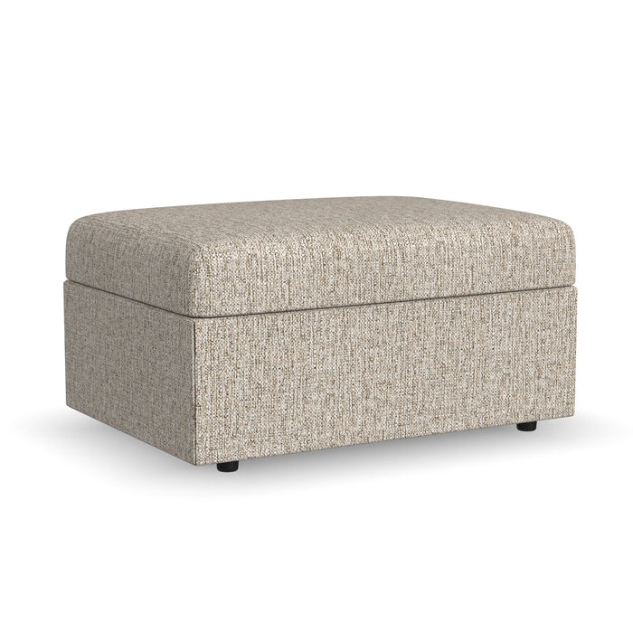 Sky - Storage Ottoman - Pearl Silver