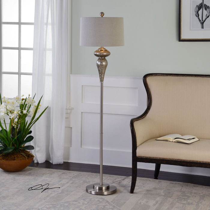 Vercana - Floor Lamp,(Set of 2) - Pearl Silver