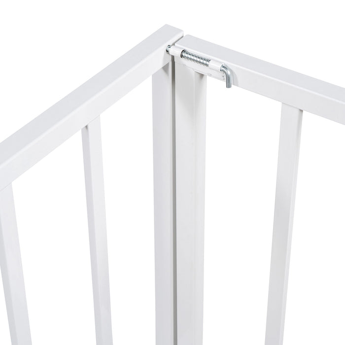 Metal Floor Bed Frame With Fence And Door