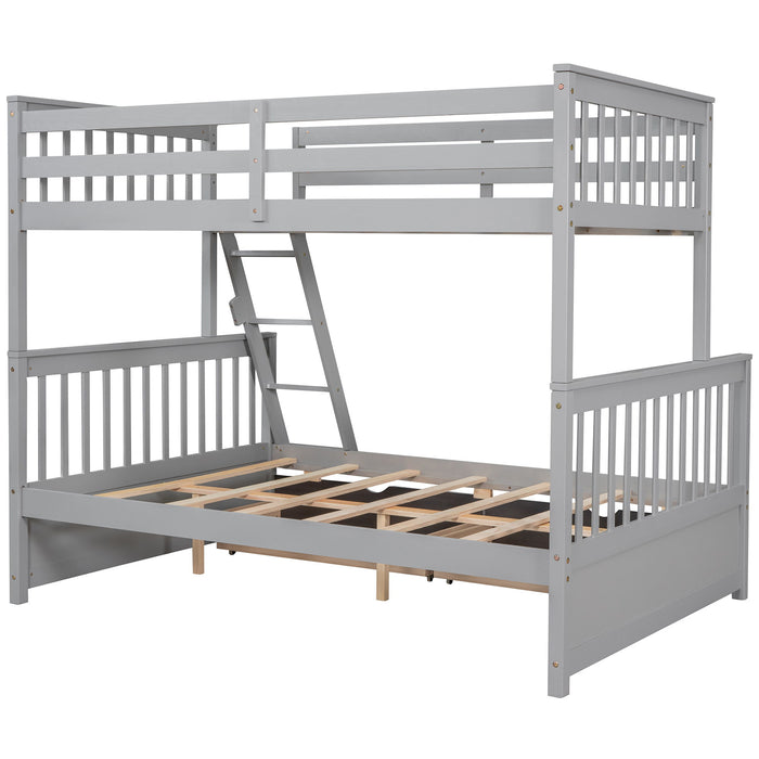 Bunk Bed With Ladders And 2 Storage Drawers