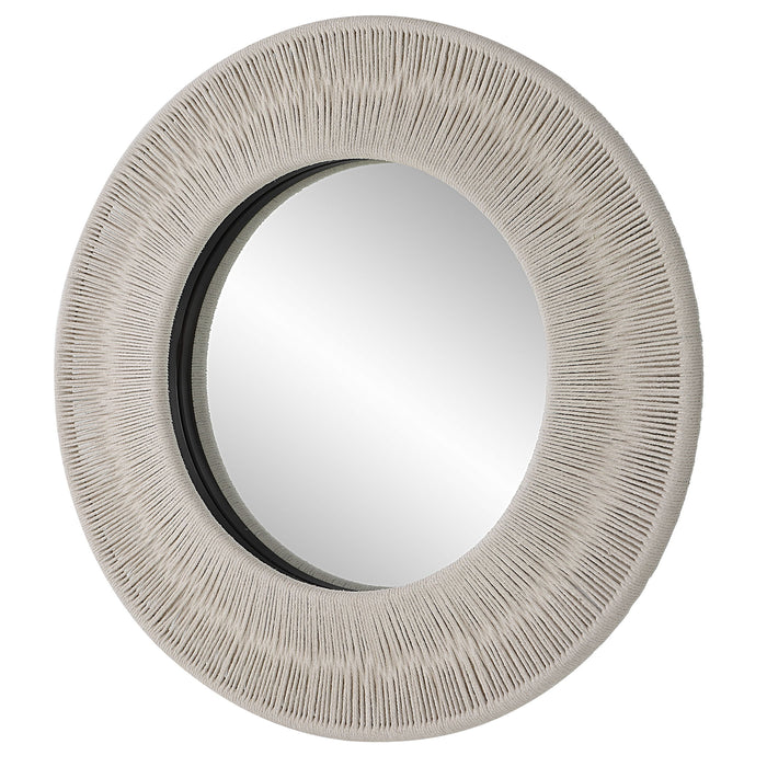 Sailor's Knot - Small Round Mirror - White