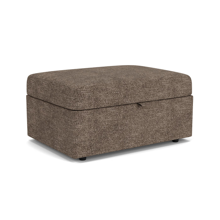 Sky - Storage Ottoman - Pearl Silver