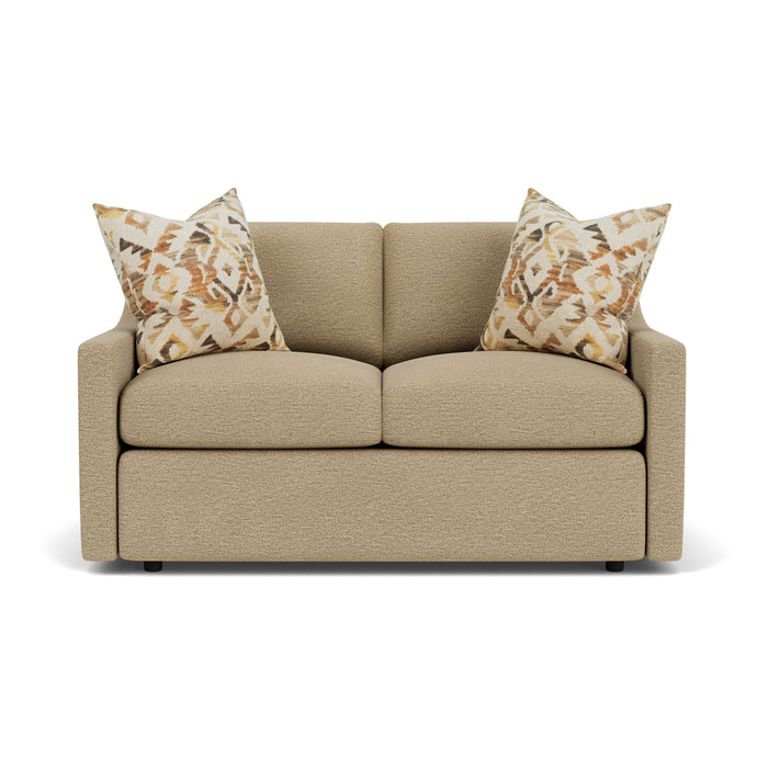 Sky - Upholstered Loveseat - Pearl Silver