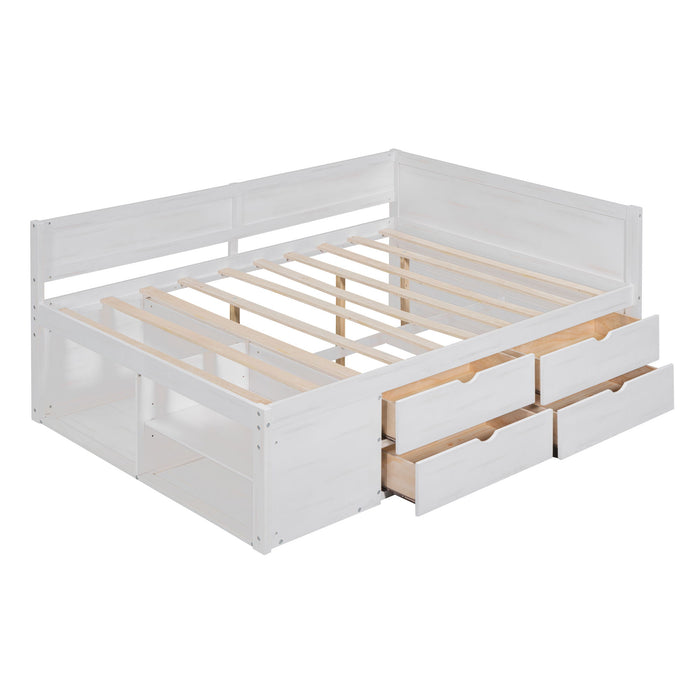 Daybed With Drawers And Shelves