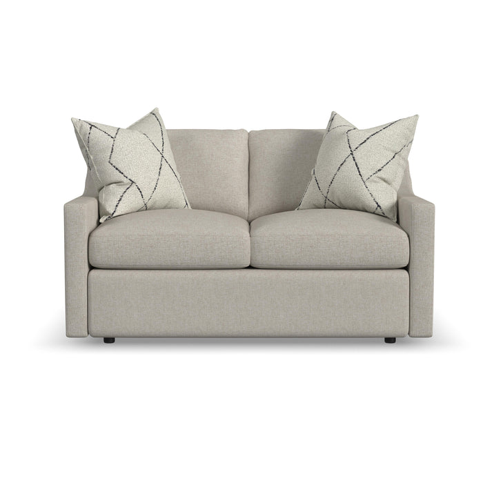 Sky - Upholstered Loveseat - Pearl Silver