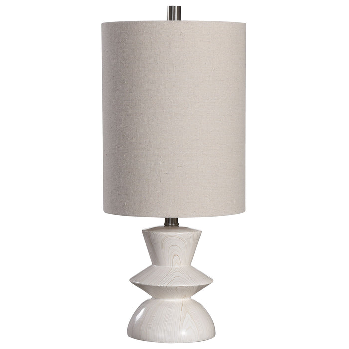 Stevens - Bleached Wood Buffet Lamp - White