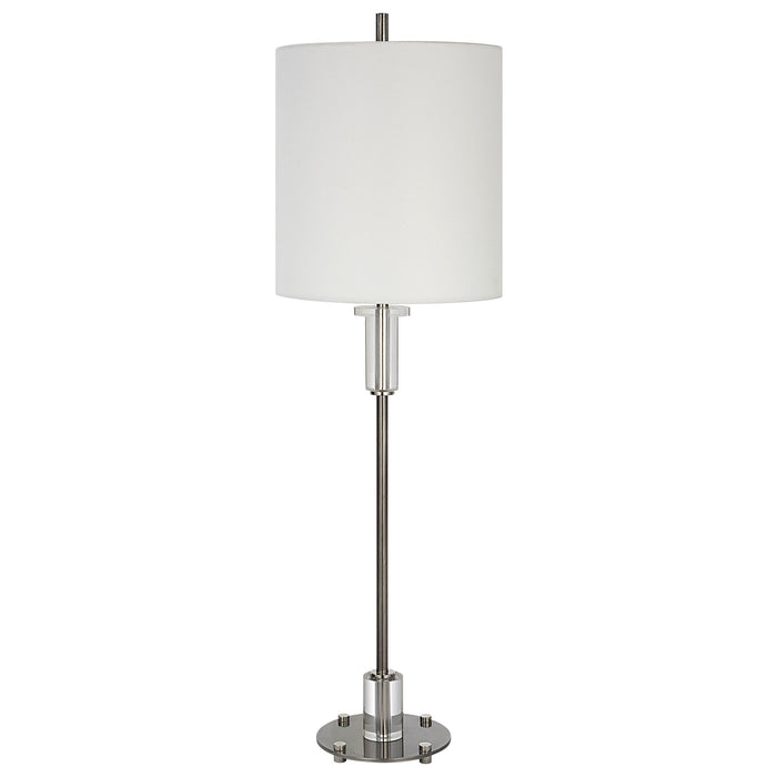 Aurelia - Steel Buffet Lamp - Pearl Silver