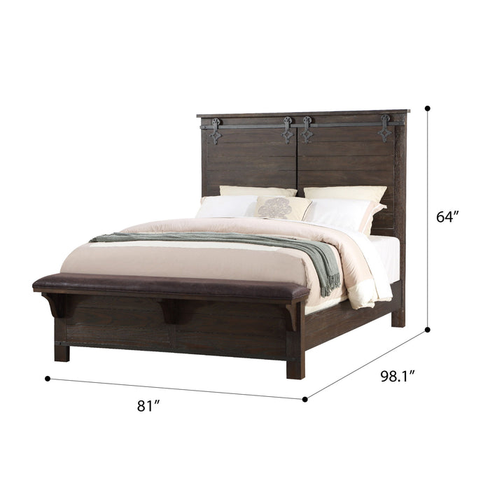 Newton - Complete King Bed - Cocoa Brown