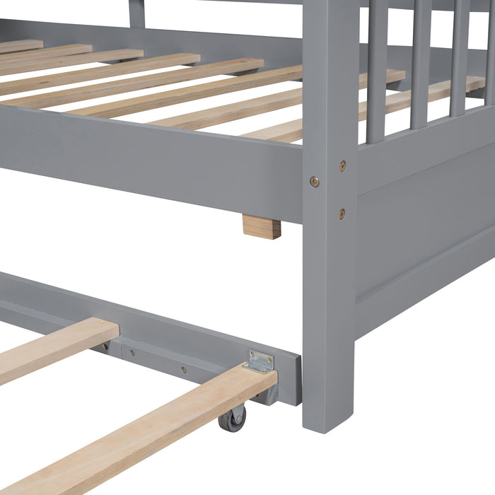 Modern Design House Bed With Storage Shelf