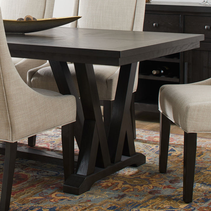 Lattice - Rectangular Dining Table - Dark Brown