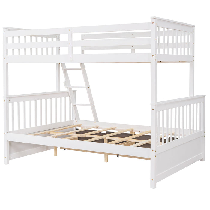 Bunk Bed With Ladders And 2 Storage Drawers