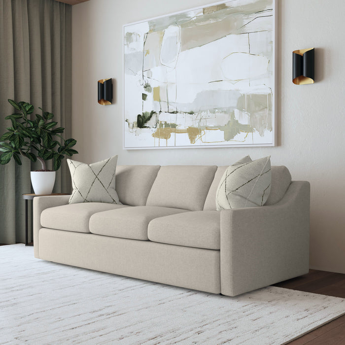 Sky - Upholstered Sofa - Pearl Silver