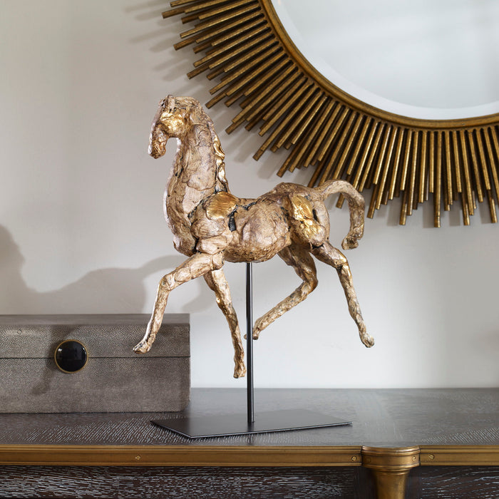 Caballo - Dorado Horse Sculpture - Gold