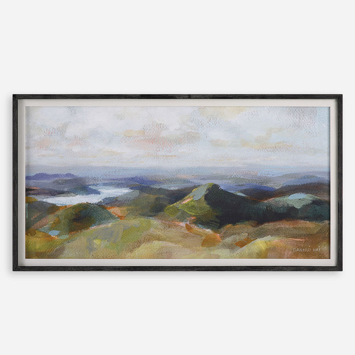 Above - The Lakes Framed Landscape Print - Gray