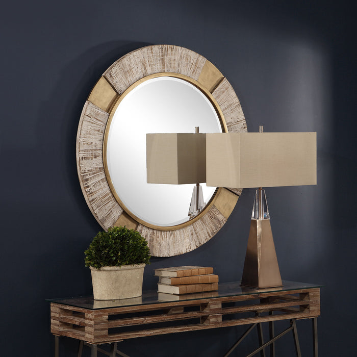 Reuben - Round Mirror - Gold