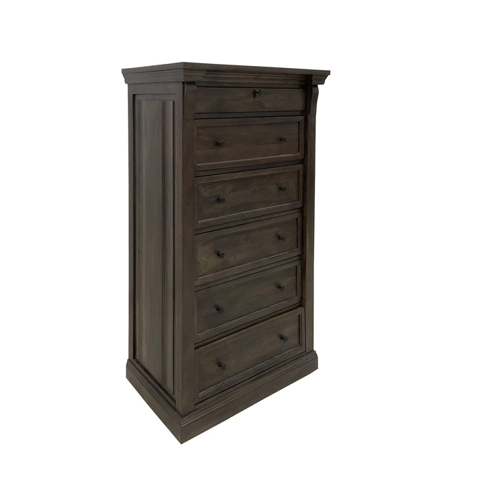 Adelaide - Wood 6 Drawer Chest - Cocoa Brown