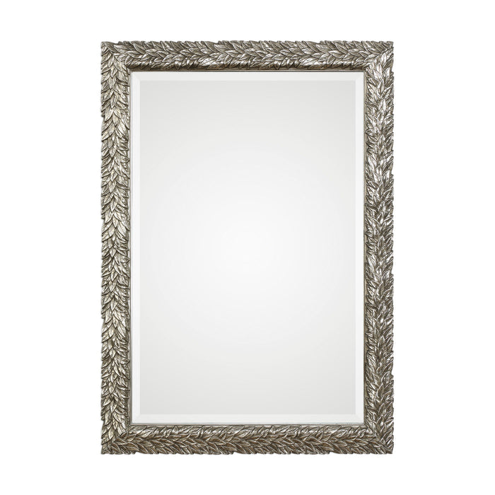 Evelina - Leaves Mirror - Silver