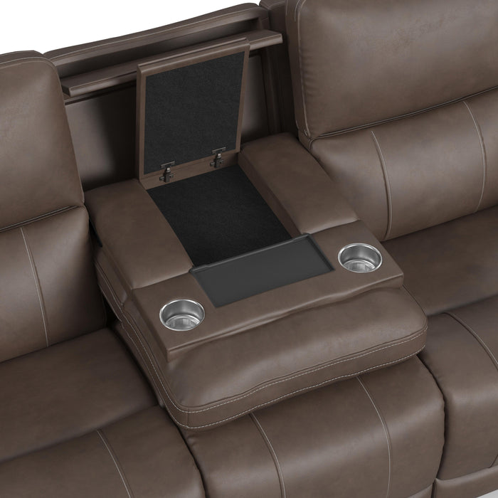 Carter - Power Reclining Sofa With Console & Power Headrests & Lumbar