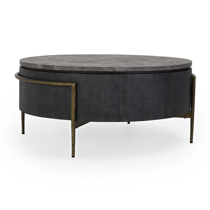 Honor - Round Coffee Table - Black/Gray