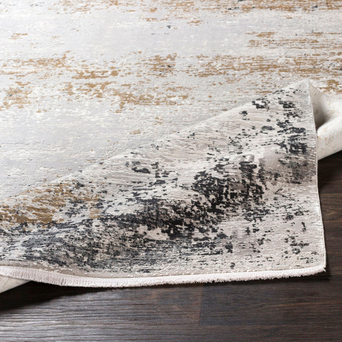 Ulen - Abstract 9.5 X 13 Rug - Pearl Silver